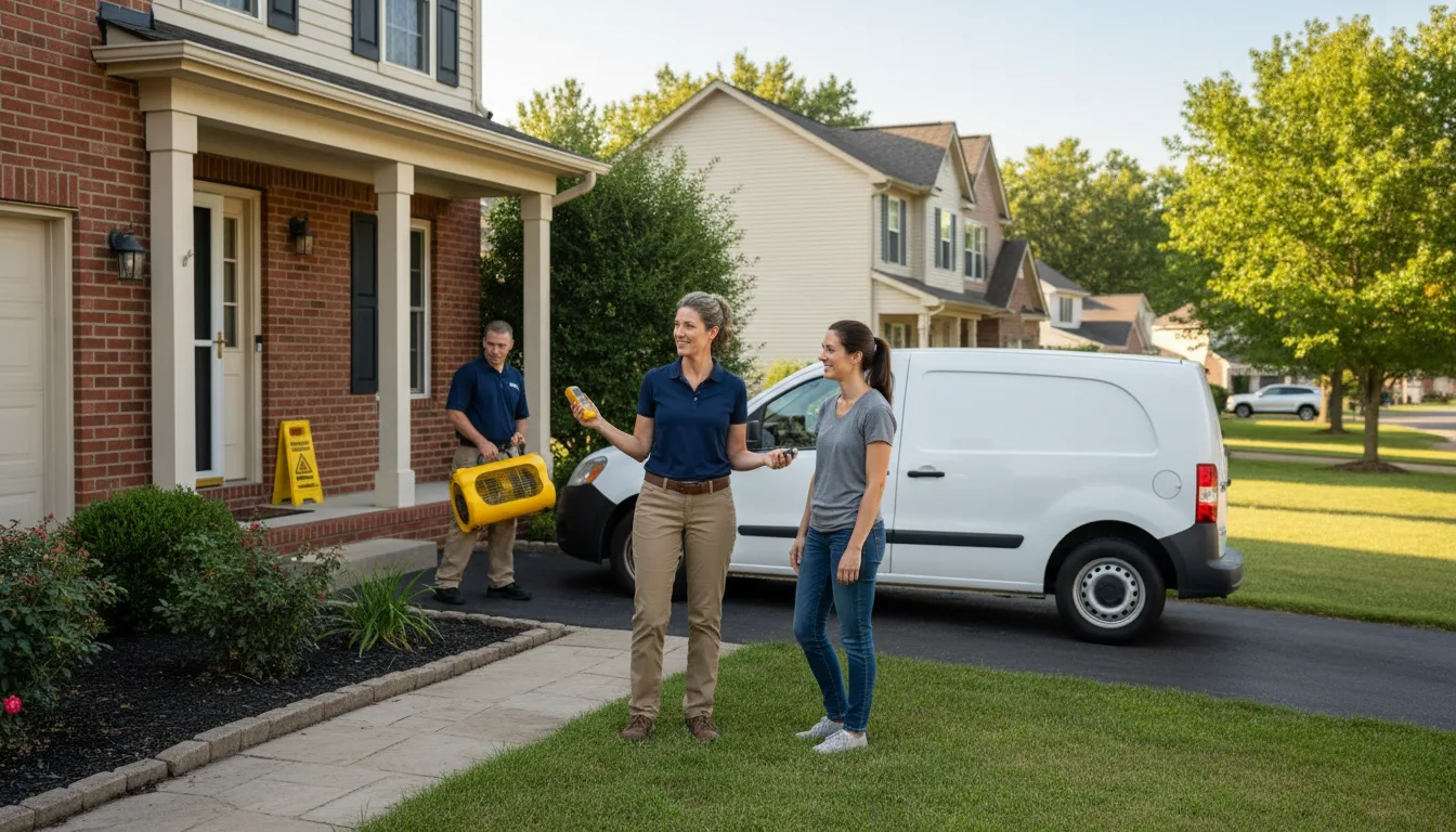 Residential water damage restoration in Highland Park, IL